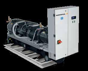 FROM 228 KW TO 2103 KW. IRMEY 2130B 3900B CONDENSERLESS LIQUID CHILLERS WITH SCREW COMPRESSORS AND SHELL AND TUBE EXCHANGER.