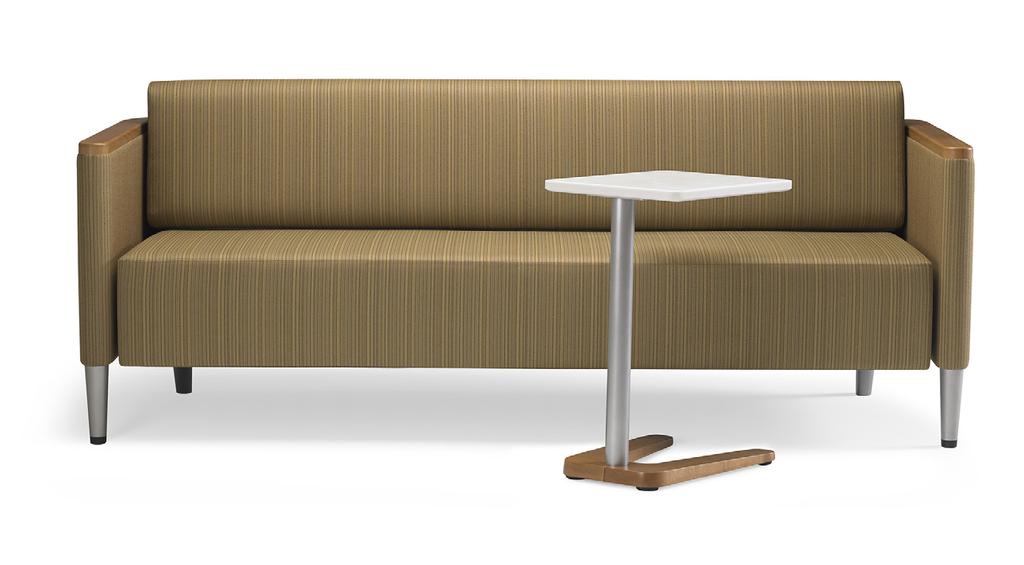 Be Efficient Sofa and table are designed to provide extra workspace without