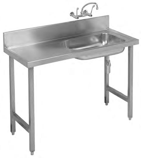 Hospital Products HOSPITAL PRODUCTS CB Baby Bath Wall & Floor Mounted Installation Franke model CB Baby Bath 1500x555mm manufactured from grade 304 (18/10) stainless steel 1,2mm thick with a 150mm