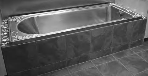 Hospital Products HOSPITAL PRODUCTS Stainless Steel Bath For Burn & Wound Treatments Franke model Stainless Steel Bath, size 1800x760x403mm deep, manufactured from Grade 304 (18/10) stainless steel 1.