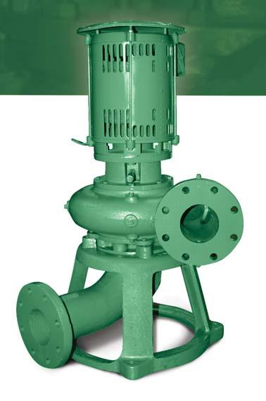 5-6 Sanitary Wastes Process Wastes Cannery & Meat Process Wastes Industrial Wastes Pollution Control Storm Water End suction volute design with large waterway for solids handling.