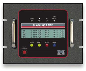 Capable Model X40-8-N4X Detcon s Model X40 is among the most versatile gas detection control systems on the market.