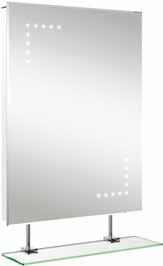iflo MIRRORS AND CABINETS iflo illuminated mirrors are steam free with sensor switches and are IP44 rated for
