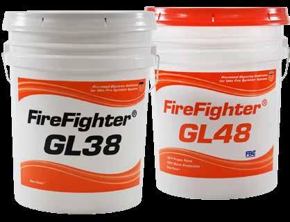SYSTEM PROTECTION FireFighter GL38 Color Color Orange Specific Gravity* 1.122 Viscosity* Density* (grams/ml) Orange Specific Gravity* 1.095 Viscosity* Density* (grams/ml) 3.8cp 6.3cP 1.