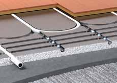 Typical fixing methods UNDER NEW CONCRETE OR SCREED FLOORS A cost effective solution for installing water underfloor heating into new build properties or new extensions.