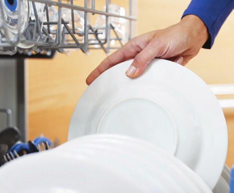 DISH WASHING For standard-size units, the efficiency standards are a maximum of 5 gallons of water per cycle and a maximum annual energy usage of 307 kilowatthours (kwh)/year.