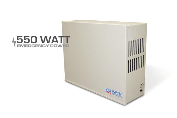 INTERRUPTIBLE 550 WATT IIS-550-I OPERATES: FLUORESCENT FOR FLUORESCENT, INCANDESCENT, AND LED LOADS LED INCANDESCENT FEATURES The IOTA IIS-550-I is a UL Listed stand-alone sine wave output inverter