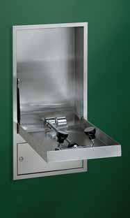 door to descend in a smooth and controlled manner the stainless steel door in front of unit for easy accessibility and serviceability TMV may be installed in maintenance compartment below fixture