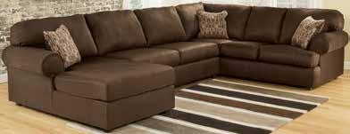 STATIONARY UPHOLSTERY SECTIONALS 30703 COWAN MOCHA 16-34-67 Sectional -17