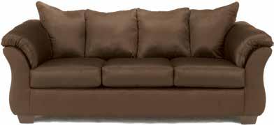 75002 DARCY MOCHA -55-56 Sectional -25 Recliner Sectional w/half Wedge -56