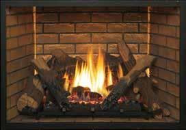 The 864 High Output fireplace is designed for complete home heating as well as for year-round enjoyment.