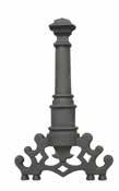 finish Cast Iron Andiron Selections Stainless