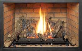 This high output fireplace uses film cooling technology, allowing for close clearances to combustibles, so you can install the mantel