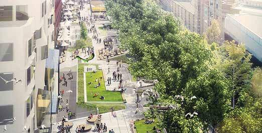 incorporate green infrastructure into all public realm and private development projects. London Bridge will be climate change resilient.
