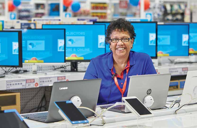 Operating and financial review Retail businesses Officeworks Sustainability Officeworks Positive Difference Plan encompasses three pillars environment, responsible sourcing and people.