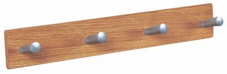 Hook s - All Three Finishes Available for Hook s HD10 Hook System Shown in Medium Oak High quality finish panel board with stylish hook.
