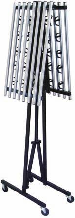 20-3 System Shown in Black This 3 unit comes with 12 open hook hangers. 20-4 System Shown in Almond with optional boot rack & umbrella holder This 48 floor rack includes 16 open hook hangers.