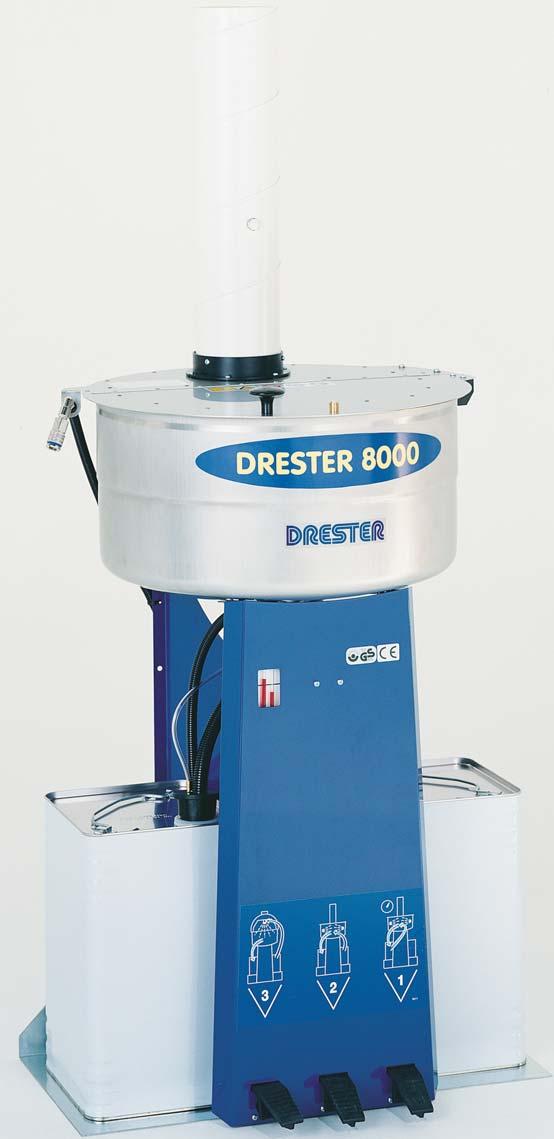 Drester 8000 High performance Gun Cleaner for all paint systems DRESTER 8000 is an automatic Gun Cleaner designed for use with conventional or water based paints.