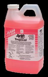 5 and a springtime fresh fragrance that leaves carpet smelling fresh and clean! ph 11.3 11.8 2 oz./gal. Super HDQ L 10 No-rinse disinfectant detergent.