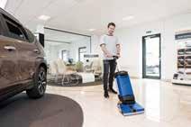 SCRUBTEC 130 E - Small scrubber dryers Light and compact upright scrubber dryer Easy to use, low weight, easy to carry Flexible for both hard floors and small carpets (Option) Ergonomic two handed