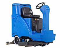 SCRUBTEC R 6 - Ride-on scrubber dryers Your ideal scrubber dryer for high speed scrubbing 24 Volt battery ride on scrubber dryer equipped with large battery compartment Exceptional water pick up and