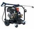 MC PE / DE - Pressure washers - petrol driven Robust and powerful petrol driven cold water high pressure washers Robust long life pumps with ceramic pistons Robust and maniable design Wide range of