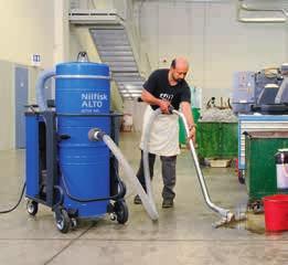 ATTIX 145 & 155 Three-phase wet & dry vacs The 100 liters steel container is ideal for collecting big amounts of solids (e.g. metal chips) or liquids (e.g. oil and lubricants).