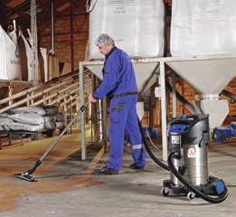 TYPE 22 Health & Safety Vacuum cleaners The built-in FlowSensor and acoustic warning signal monitor air speed in the suction hose to make sure that it does not fall below the minimum of 20 m/s.