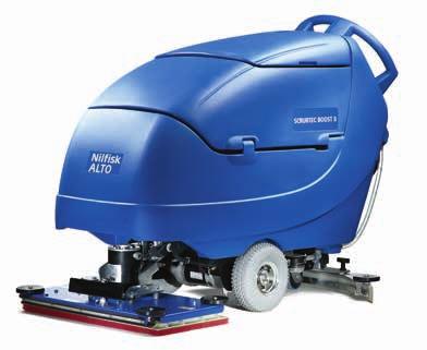 SCRUBTEC BOOST features Cleans better than a conventional disc scrubbers!