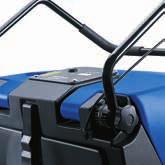 Adjustable ergonomic drive handle to match operator height. Foldable for easy transport.
