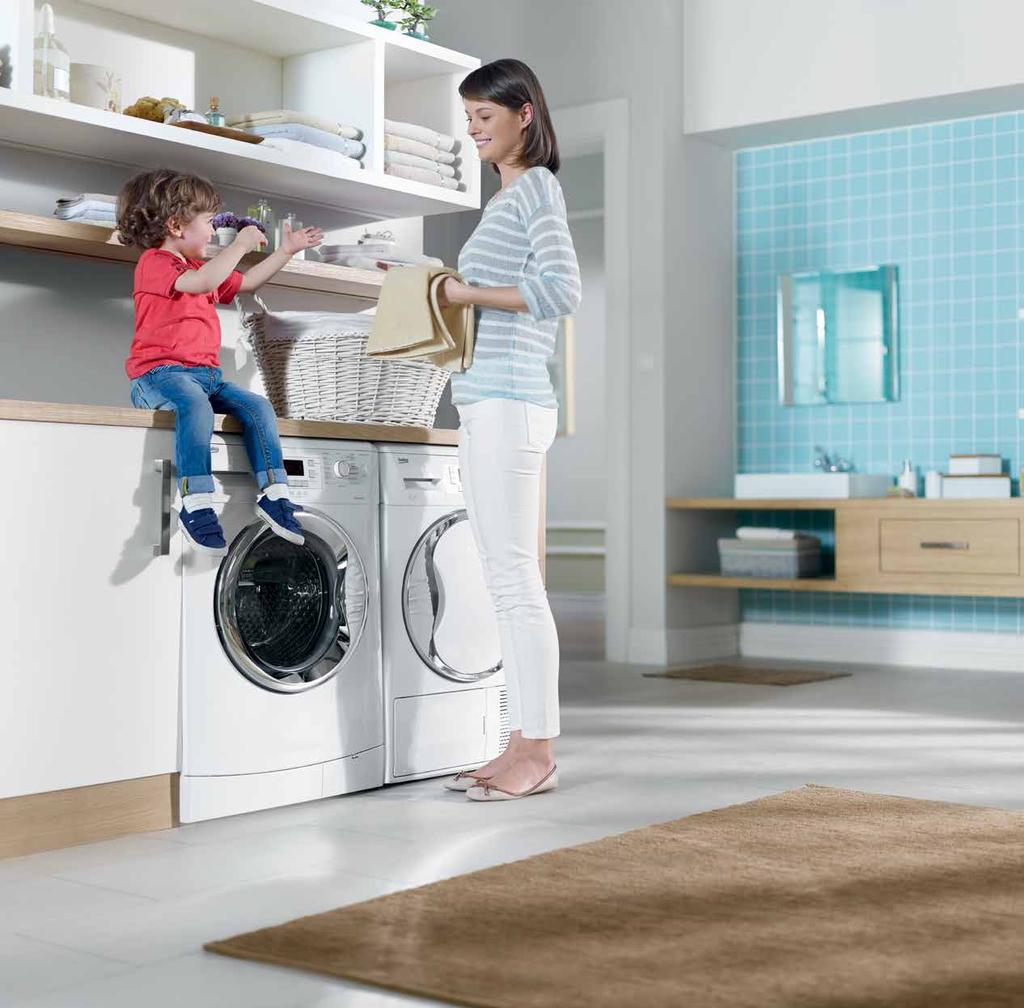 Thanks to the Daily Program, used in conjunction with a Beko washing machine with a Daily program, you can wash and dry your clothes in less than 2 hours which is ideal for people with busy