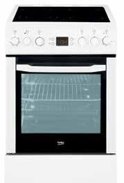 Cookers Cookers CSM 57100 GW Multifunction Oven with 7 Cooking Functions 4 Vitroceramic Zones CSM 57000 GW Multifunction Oven with 7 Cooking Functions 4 Vitroceramic Zones CSE 57301 GW Gas Oven with