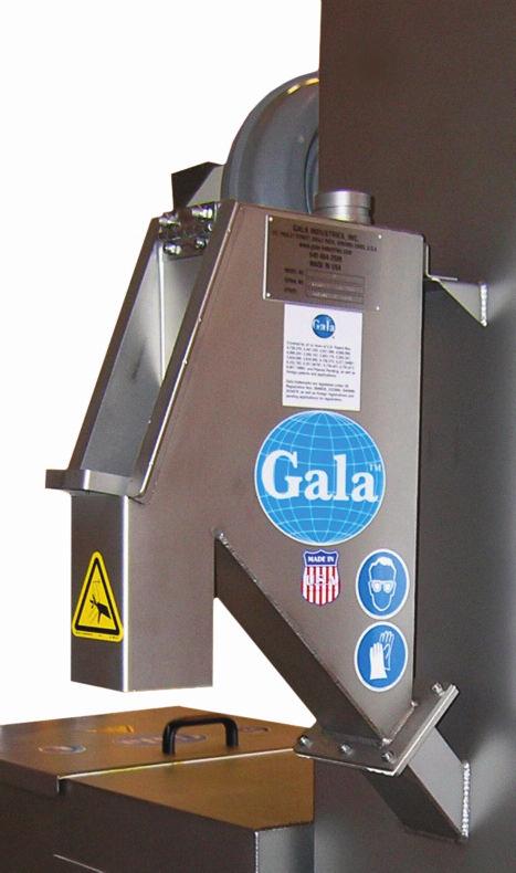Constructed of 304 stainless steel, the agglomerate catcher includes an inclined grate and a gasketed door for access for cleaning.