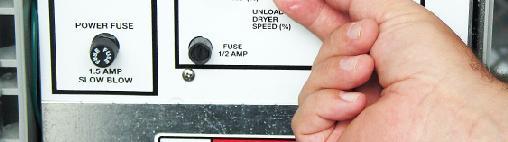 Turn the function knob to MANUAL SETUP SPEED and set the desired
