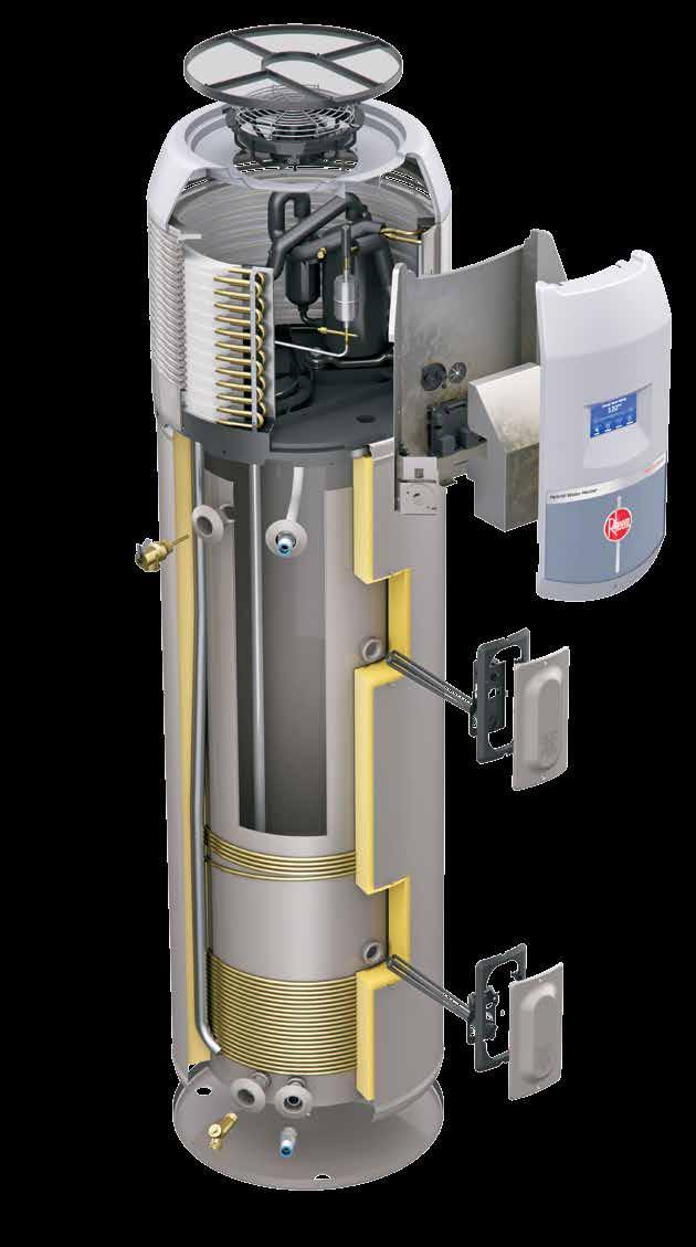 Redesigned Around Every Curve And Then Some. New Prestige Series Hybrid Heat Pump Water Heater 3 1.