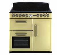 Kitchen Electric cookers A C D B E A New World ES50 50cm Single Cavity Electric Cooker - White 3.71 B Beko BDC643W 60cm Twin Cavity Cooker with Ceramic Hob - White 5.