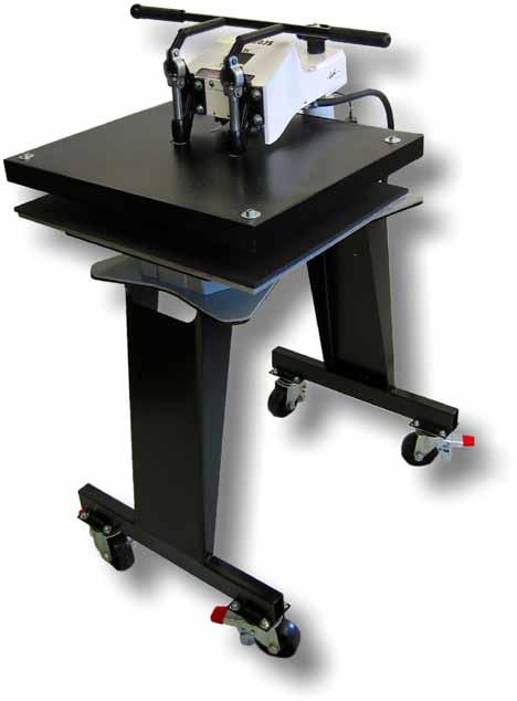 This shuttle is solid aluminum, holding any heavy or rigid imprintable products as well as fabrics without concern.