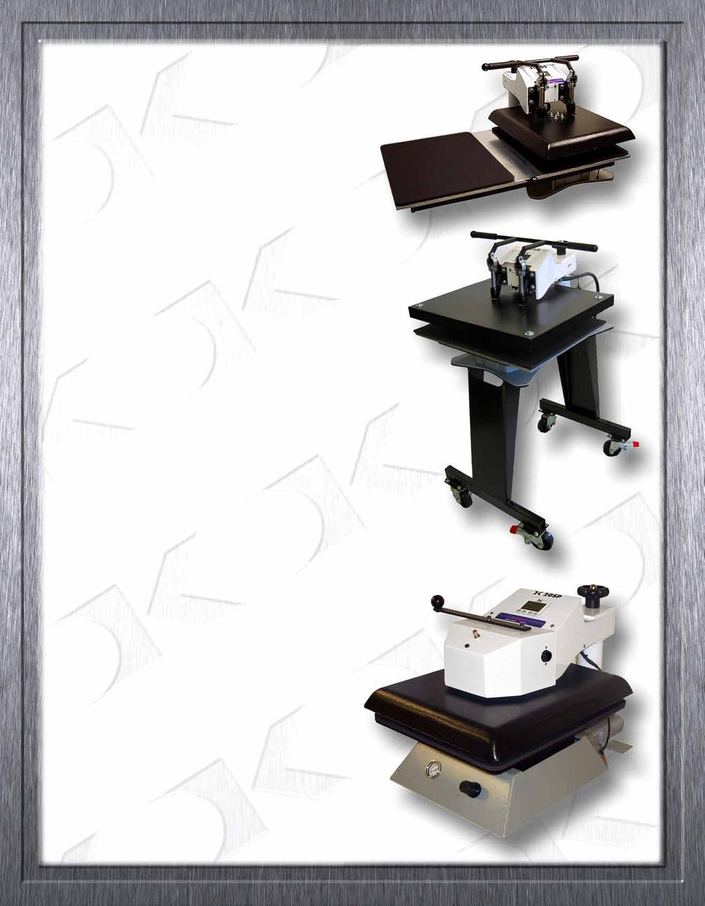 Due to the significant size increase of the platen, the DK25S 20 x25 swinger comes with a stand for extra secure stability, even when swung completely around 180.