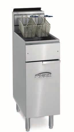 GAS FRyERS and FIlTER SySTEmS TUBE FIRED FRyER FEATURES large nickel plated fry baskets with vinyl-coated handles maximum load capacity: 25, 40, 50 and 75 lbs.