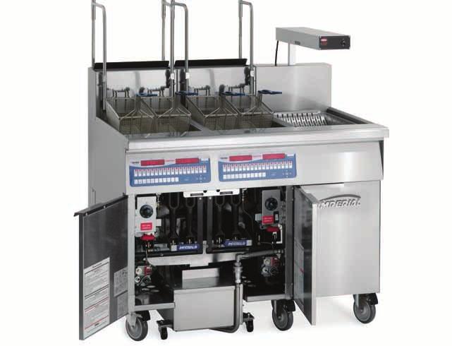 GAS FRyERS and FIlTER SySTEmS FIlTER SySTEmS FOR TUBE FIRED FRyERS Continuous lines reflect a quality, professional look Stainless steel reliability: front, door, sides basket hanger and frypot