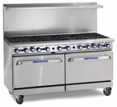 GAS RESTAURAnT SERiES 60" RAnGES OPEn BURnER FEATURES n PyroCentric burner heads with two rings of flame for even cooking no matter the pan size.