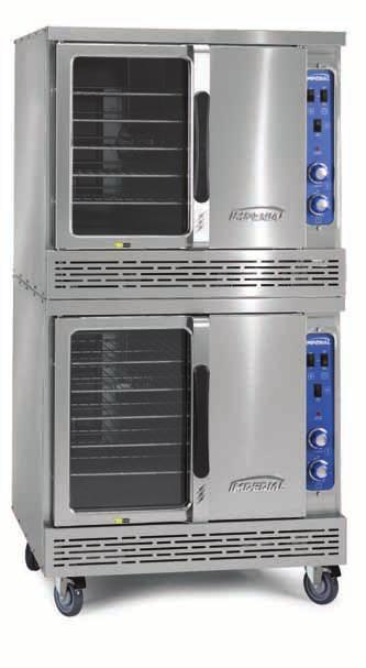 ELECTRIC EqUIPMENT CONVECTION OVEN FEATURES Dual-open doors One hand opens and closes both doors simultaneously 60/40 doors swing open to 130 º Large window Two interior lights Stainless steel