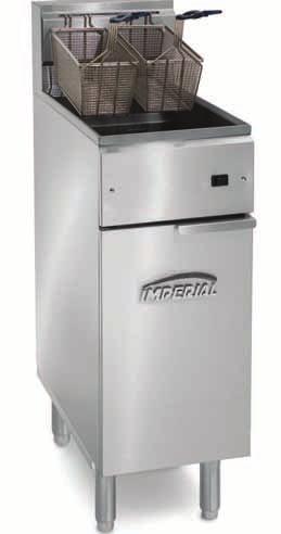 ELECTRIC COUNTERTOP EqUIPMENT ELECTRIC FRYERS Maximum load capacity: 40, 50 and 75 lbs.