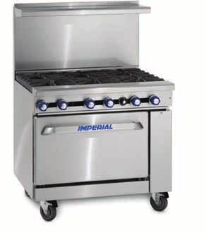 CE EqUIPMENT TERMS OF SALE WARRANTY CE EqUIPMENT CE certified models are equipped with the latest flame failure safety features for open burners, griddles and ovens. Contact Imperial for pricing.