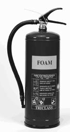Carbon Dioxide Extinguishers (1 of 2) Rated for Class B and C fires Extinguishes by enveloping fuel in a cloud of inert gas Also cools the burning material 1.