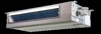 INDOOR UNITS Ducted Slim Indoor Unit Features High-efficiency DC fan motor Multiple fan speed settings Up to.20 in.