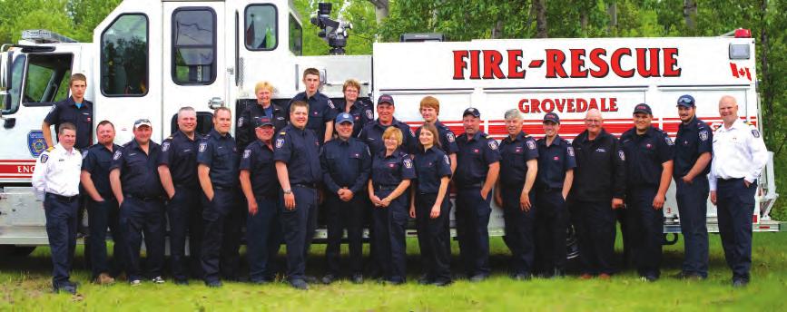 The great volunteers of the Grovedale Fire Department are ready to take on any emergency thanks to great training and commitment to excellence. (Photo courtesy Captain Shawn Clarke, Grovedale FD).