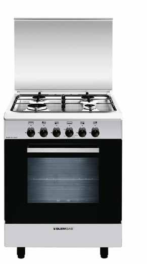 60x60 60 75 85-90 135 60 Standard features Enamelled pan supports Oven