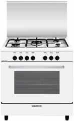 80x50 MAXI-oven 80 75 85-90 125 50 Standard features Enamelled pan supports thermostat Grill Oven cavity with itanium enamel Oven optionals Storage compartment Safety valves for gas oven/gas grill