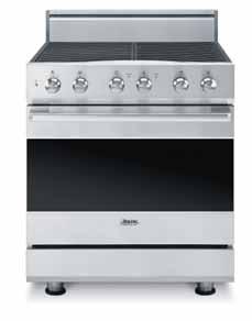 Dual Fuel Range* 30" width The dual fuel model combines gas burners with an electric convection oven for the ultimate in performance and convenience.